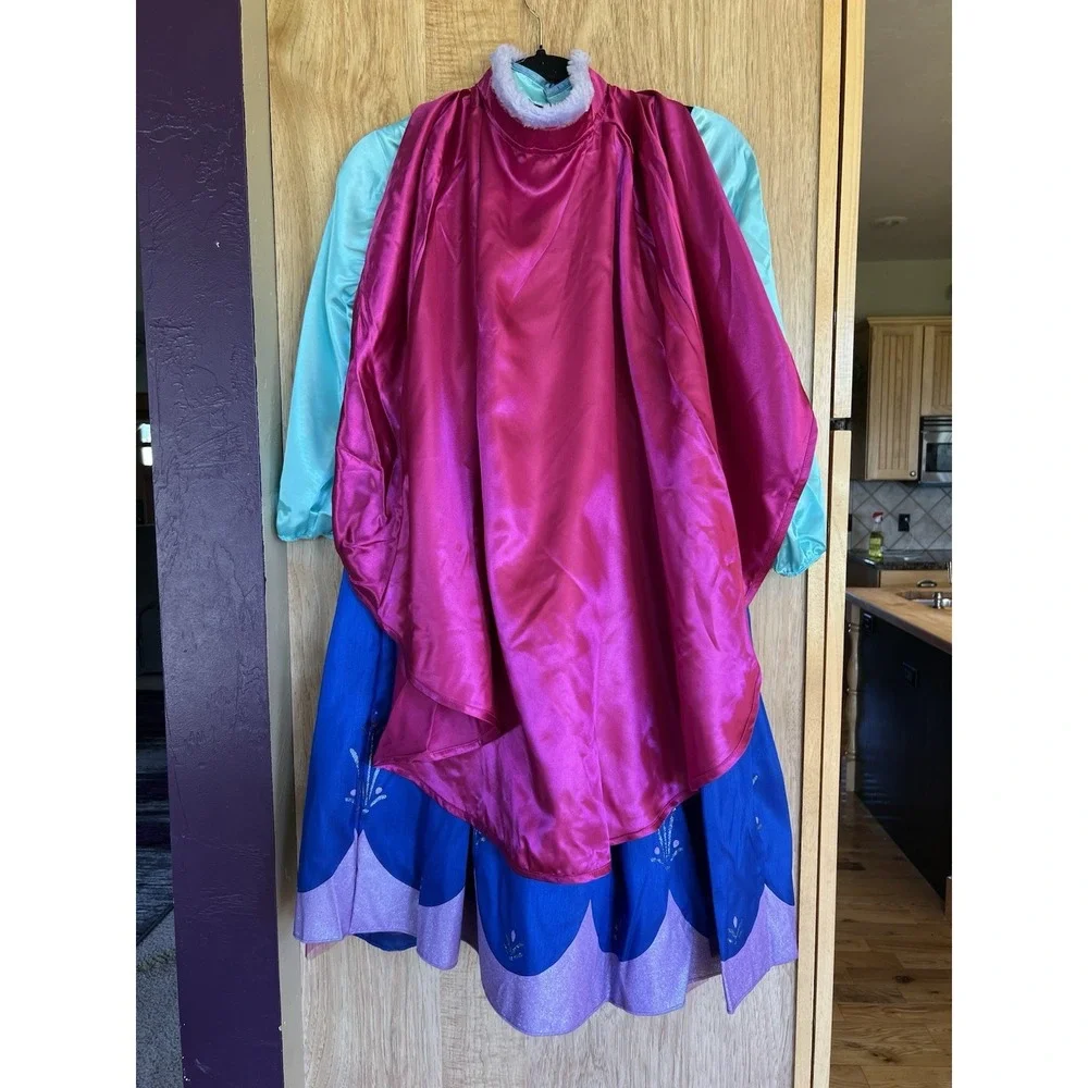 Disney Parks Exclusive Frozen Princess Anna Dress Costume Size Medium 7/8 NWT